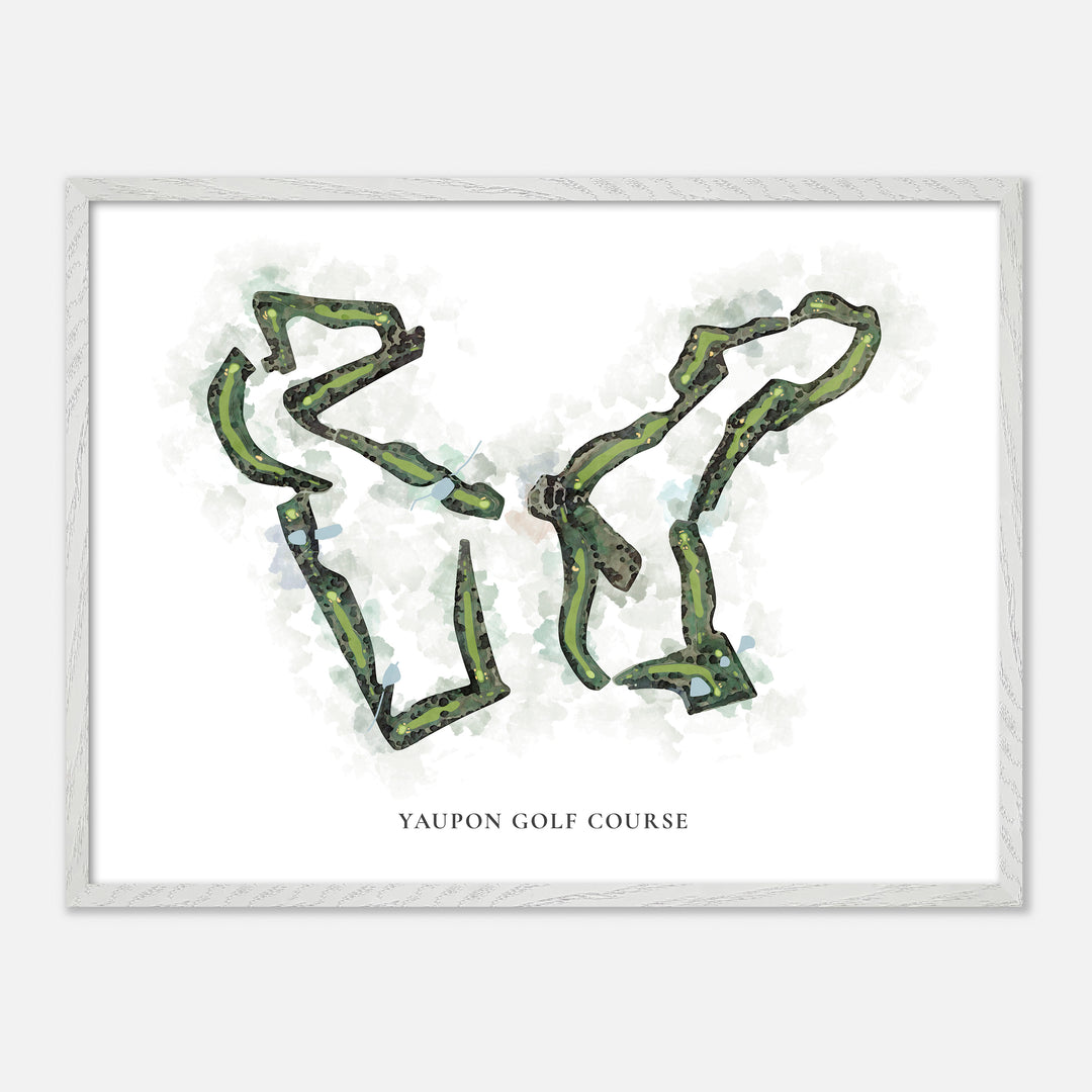 Print of Yaupon Golf Course Classic Map