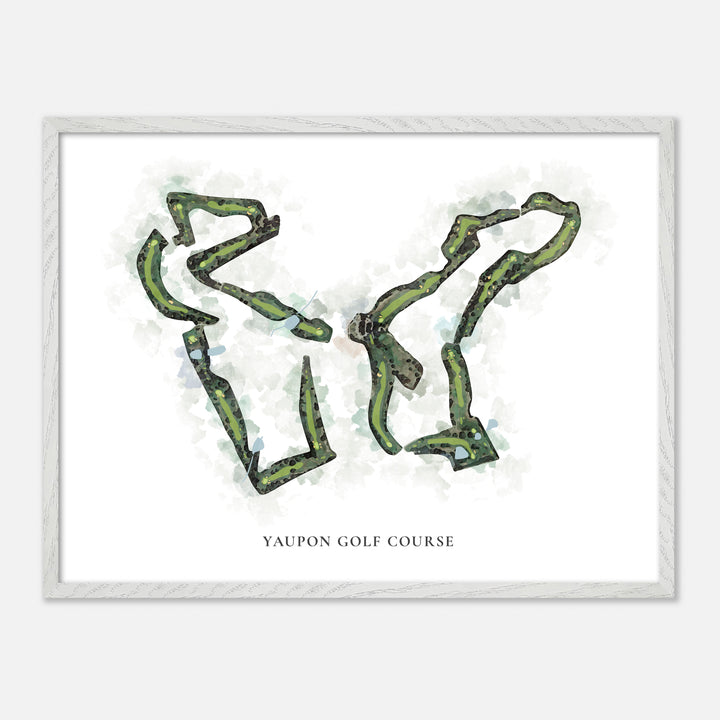 Print of Yaupon Golf Course Classic Map