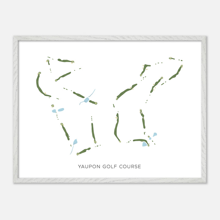 Print of Yaupon Golf Course Modern Map