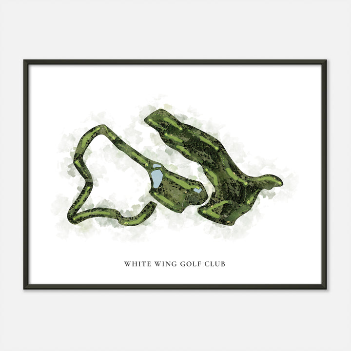 Print of White Wing Golf Club Classic Map
