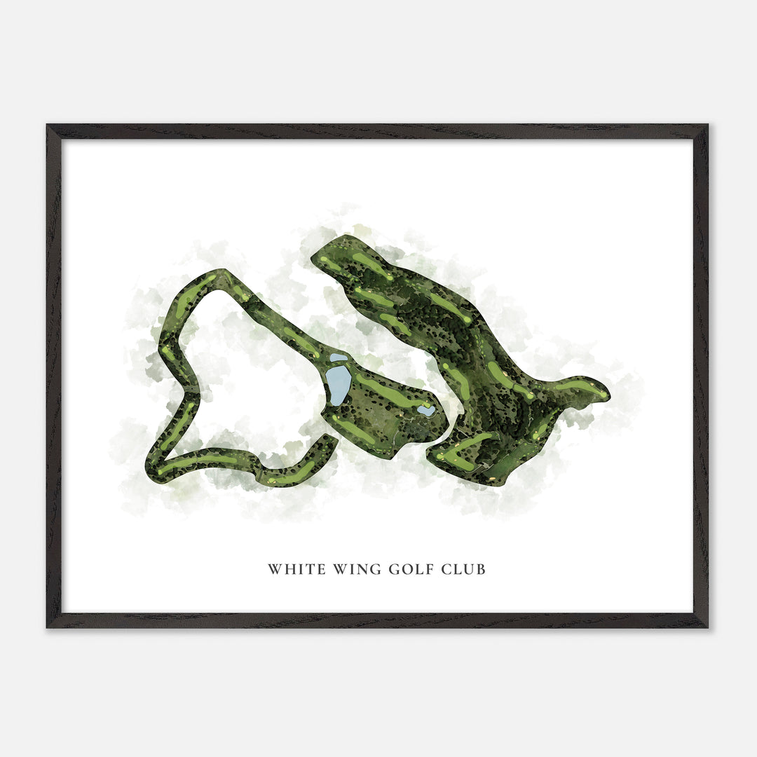 Print of White Wing Golf Club Classic Map
