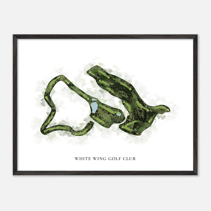 Print of White Wing Golf Club Classic Map
