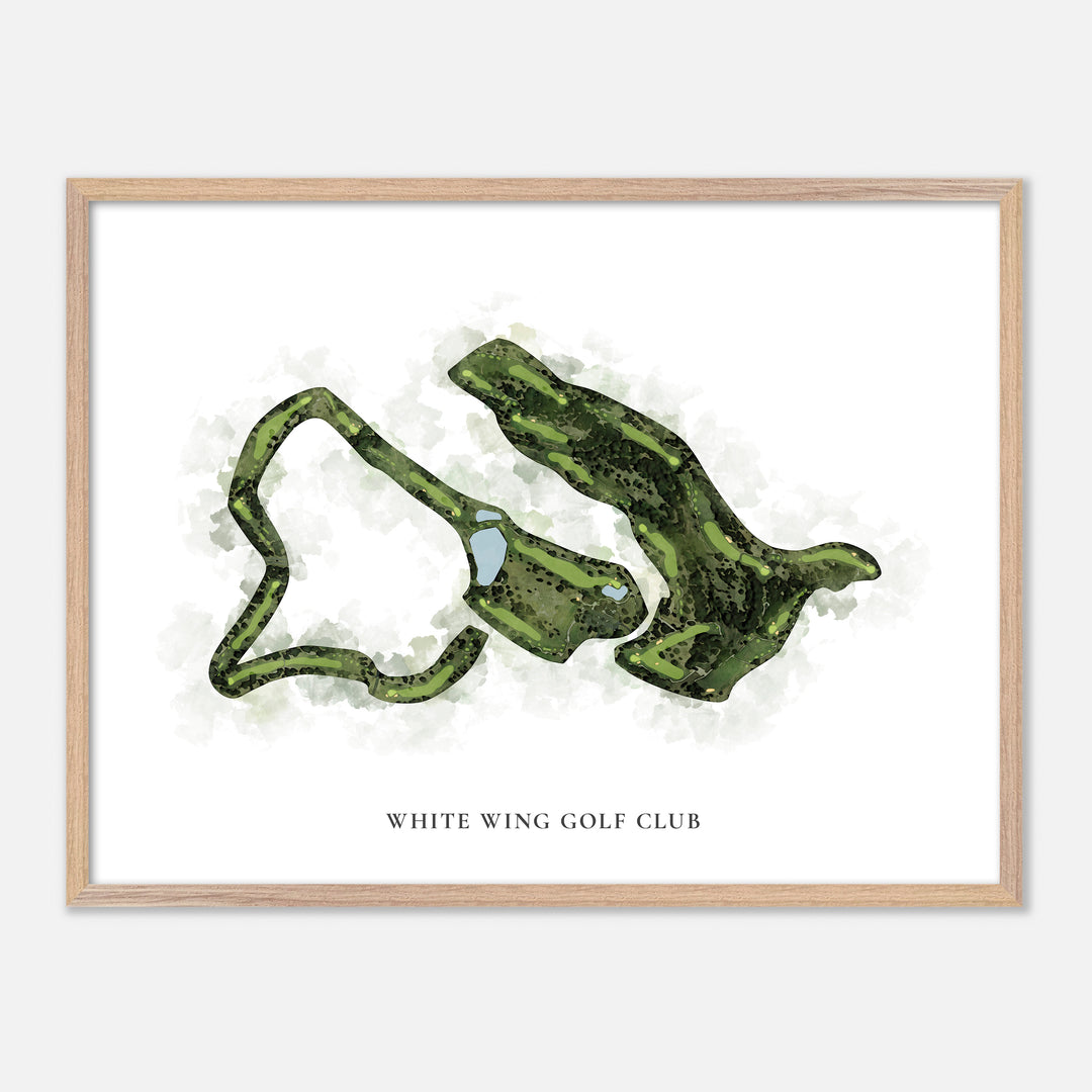 Print of White Wing Golf Club Classic Map