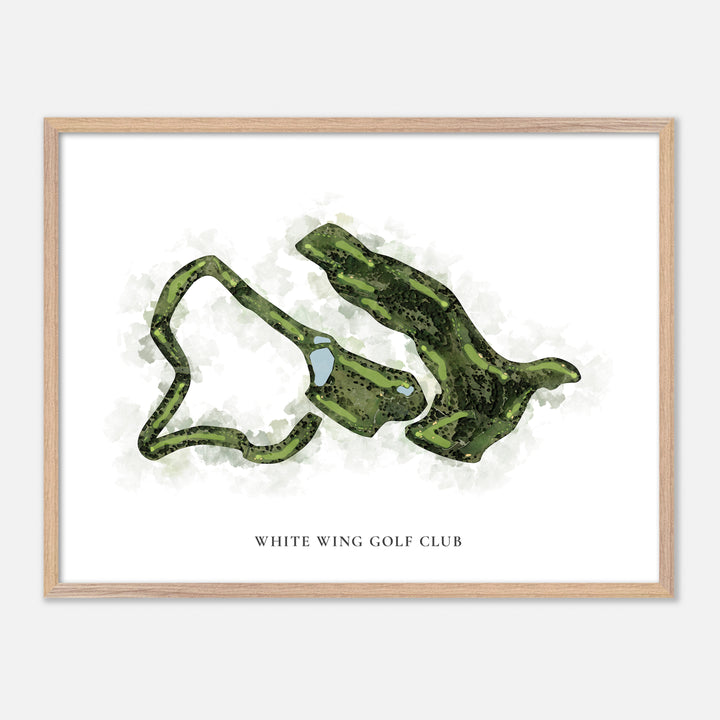 Print of White Wing Golf Club Classic Map