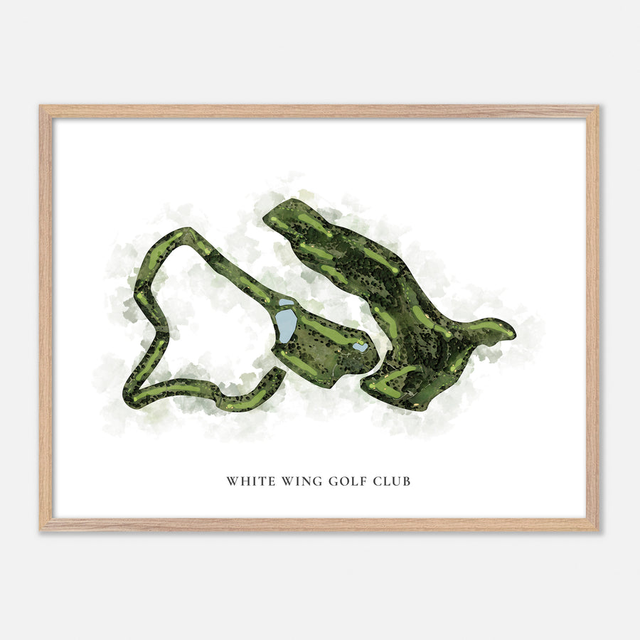 Print of White Wing Golf Club Classic Map