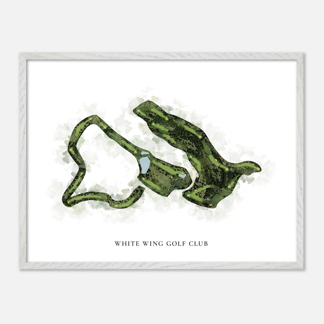 Print of White Wing Golf Club Classic Map