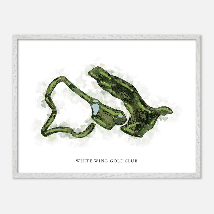 Print of White Wing Golf Club Classic Map