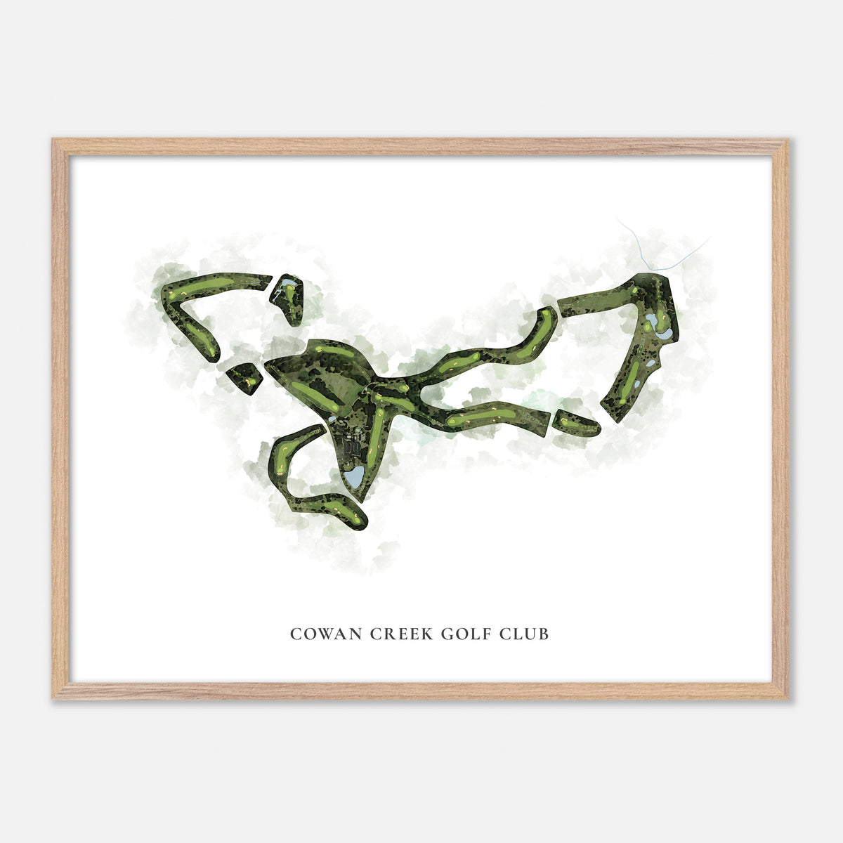 Print of Cowan Creek Golf Club Classic Map
