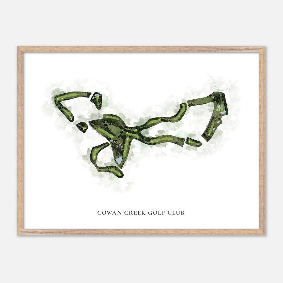 Print of Cowan Creek Golf Club Classic Map