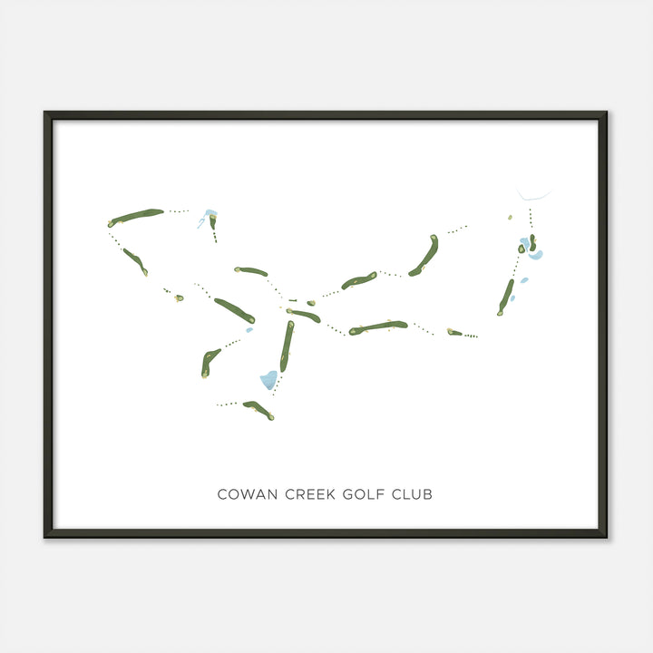 Print of Cowan Creek Golf Club Modern Map