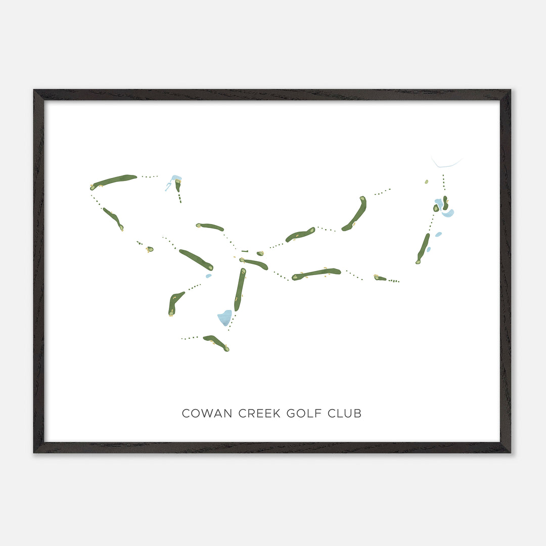Print of Cowan Creek Golf Club Modern Map