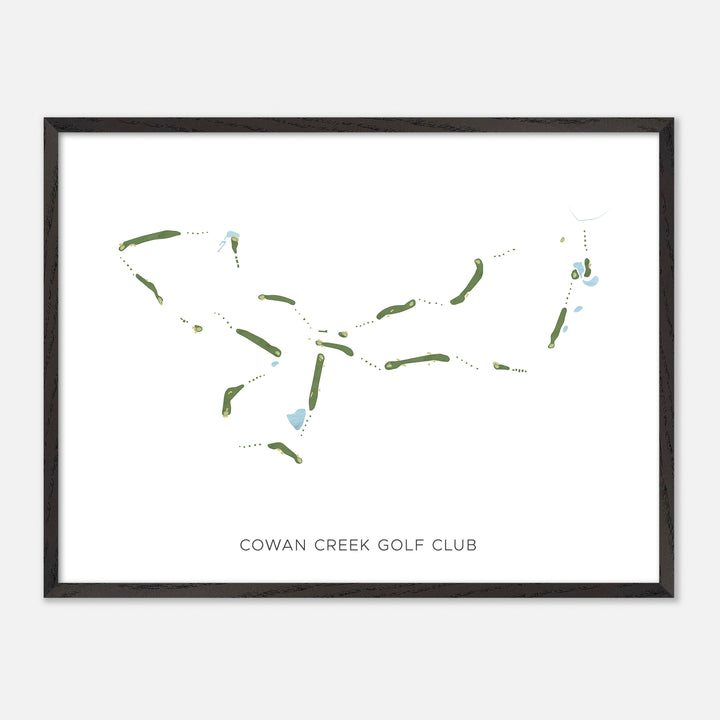 Print of Cowan Creek Golf Club Modern Map