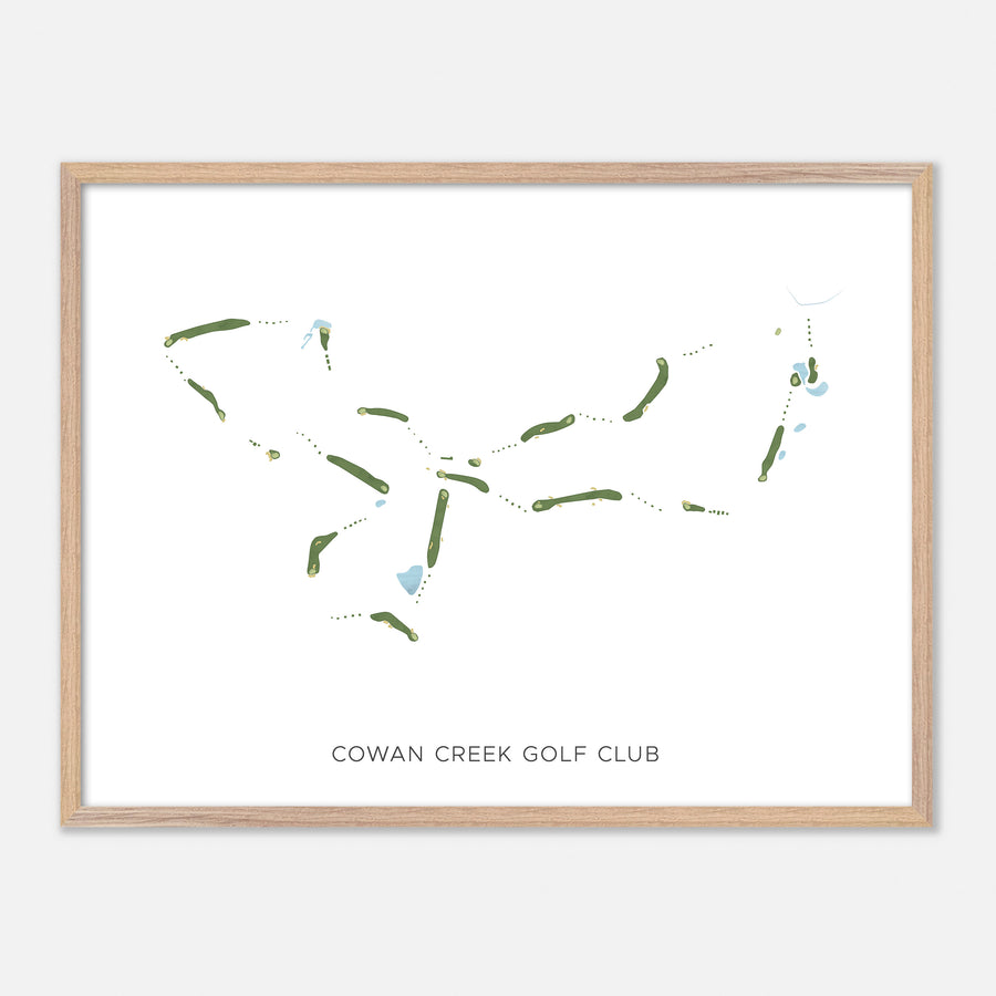 Print of Cowan Creek Golf Club Modern Map
