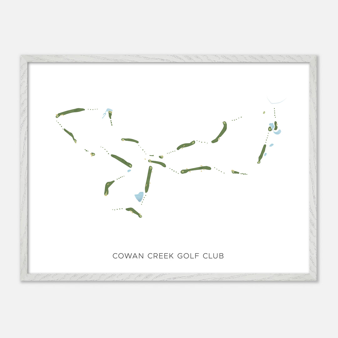 Print of Cowan Creek Golf Club Modern Map