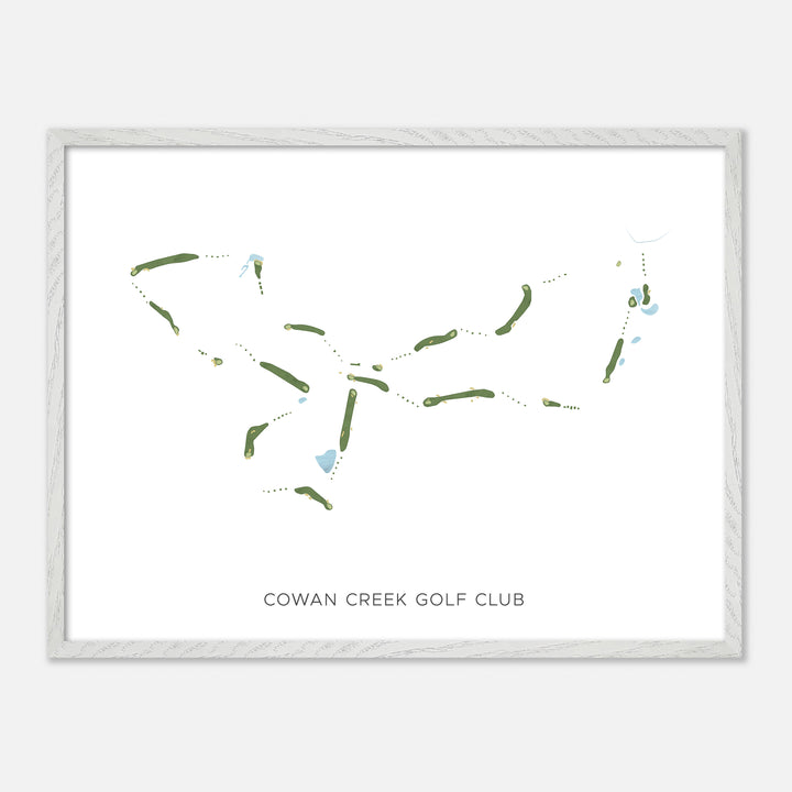 Print of Cowan Creek Golf Club Modern Map