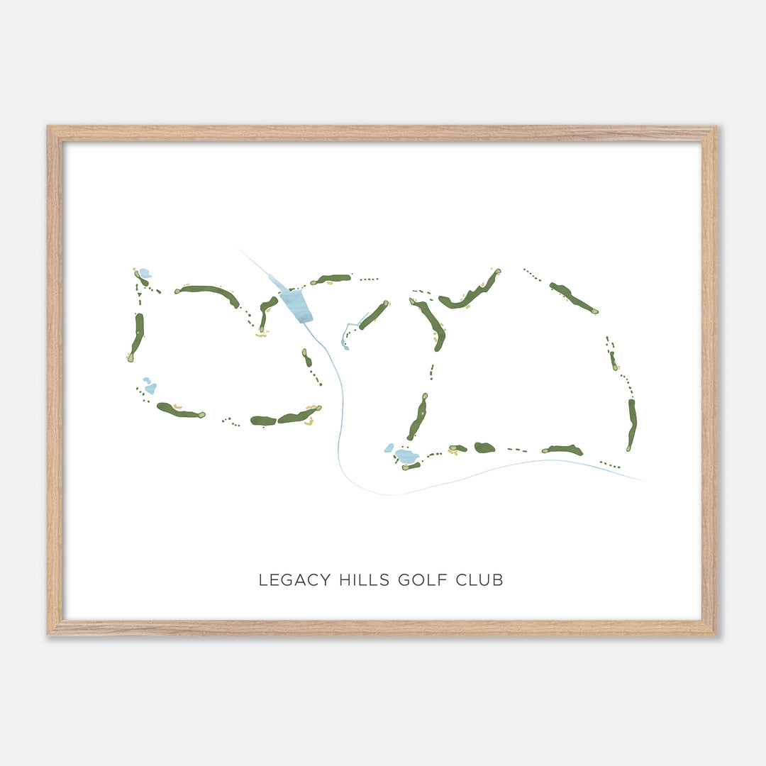 Print of Legacy Hills Golf Club Modern Map