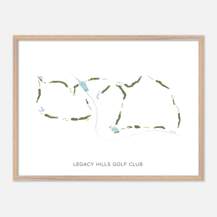 Print of Legacy Hills Golf Club Modern Map