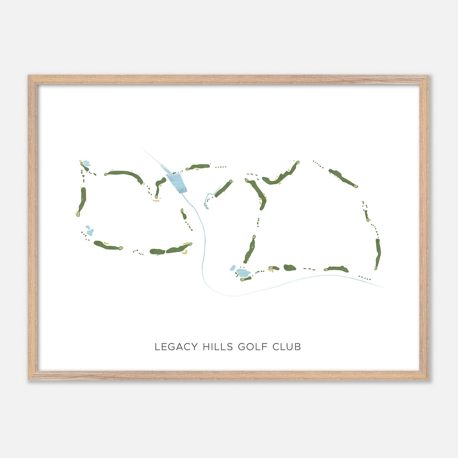 Print of Legacy Hills Golf Club Modern Map