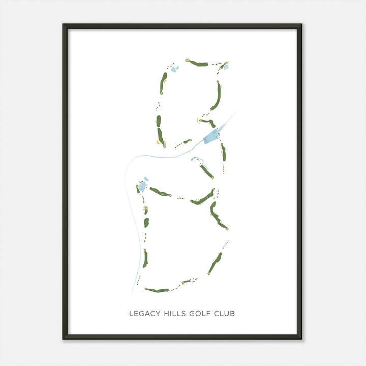Print of Legacy Hills Golf Club Modern Map