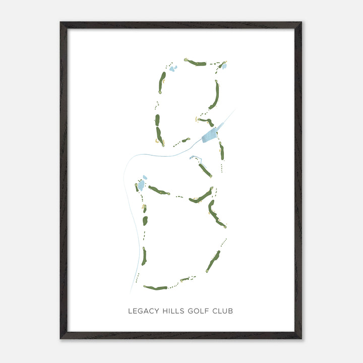 Print of Legacy Hills Golf Club Modern Map