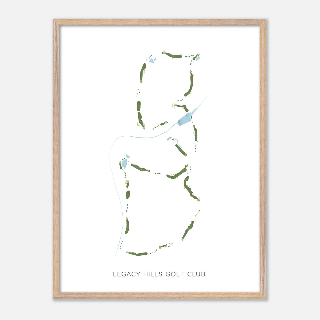 Print of Legacy Hills Golf Club Modern Map