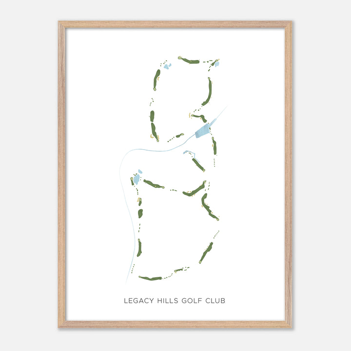 Print of Legacy Hills Golf Club Modern Map