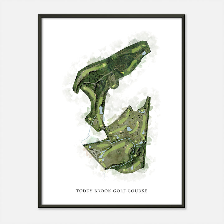 Print of Toddy Brook Golf Course Classic Map