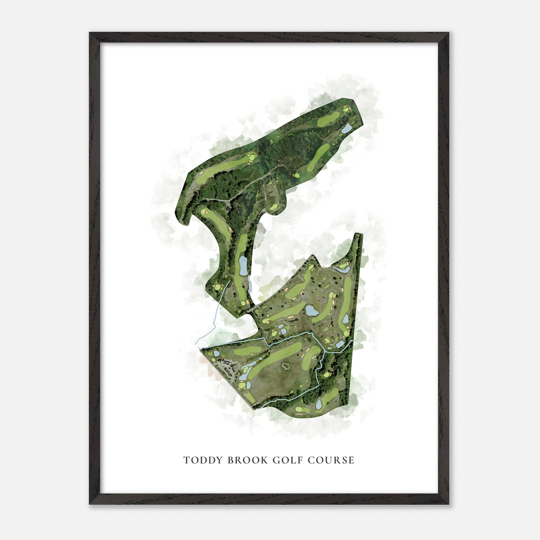 Print of Toddy Brook Golf Course Classic Map