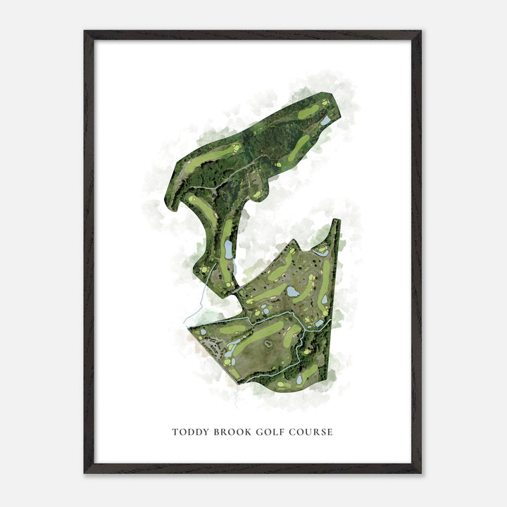 Print of Toddy Brook Golf Course Classic Map