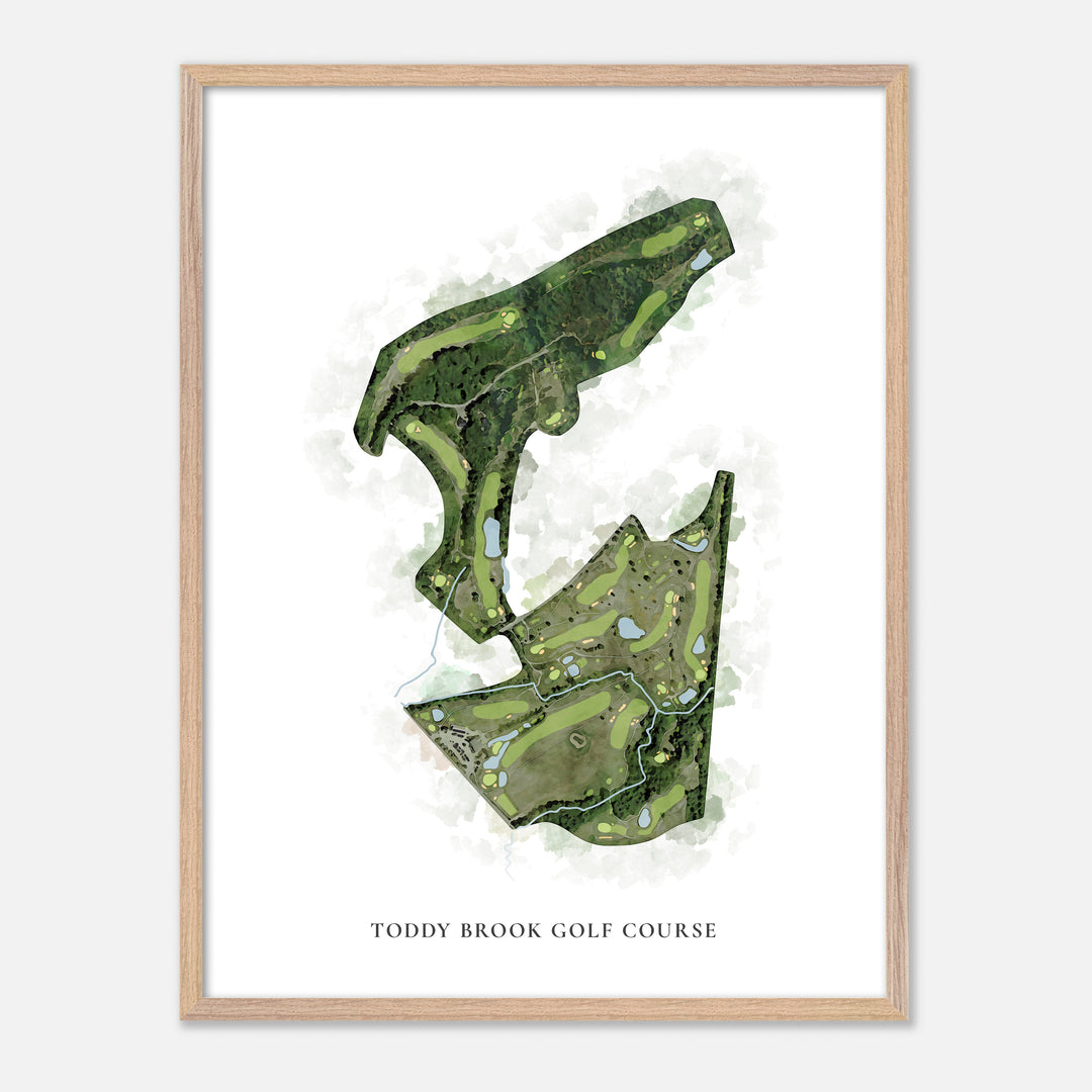 Print of Toddy Brook Golf Course Classic Map