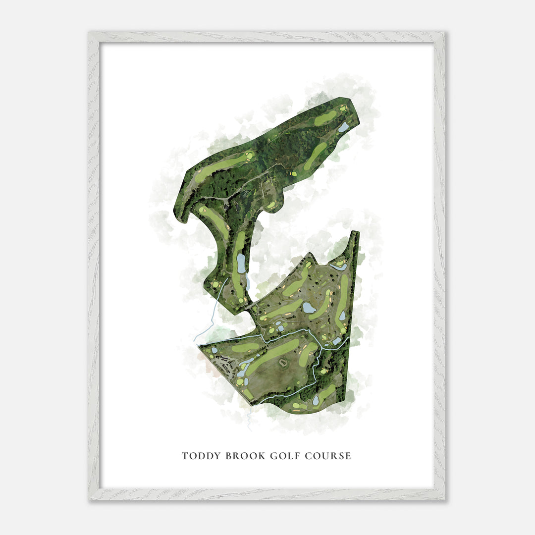 Print of Toddy Brook Golf Course Classic Map