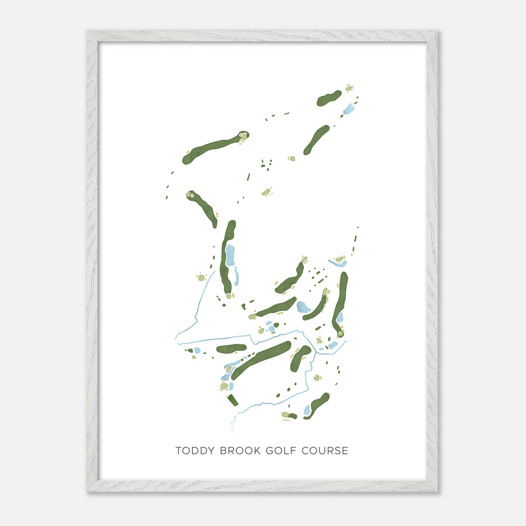 Print of Toddy Brook Golf Course Modern Map