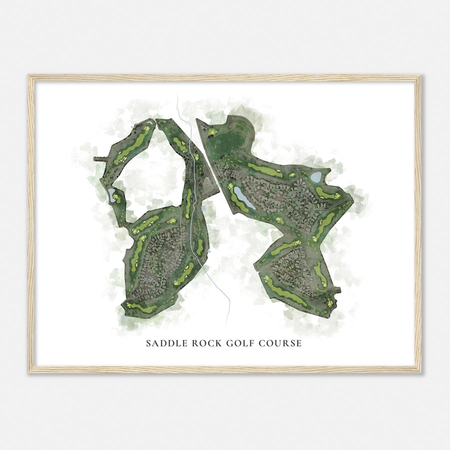 Print of Saddle Rock Golf Course Classic Map