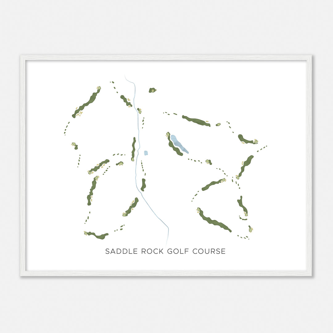 Print of Saddle Rock Golf Course Modern Map