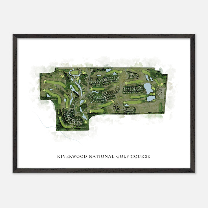Print of Riverwood National Golf Course Classic Map