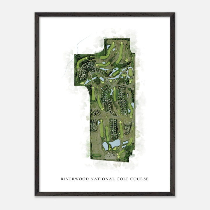 Print of Riverwood National Golf Course Classic Map