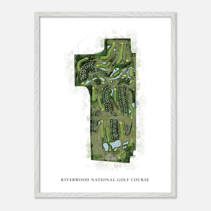Print of Riverwood National Golf Course Classic Map