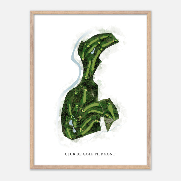 Print of Club de Golf Piedmont Classic Map