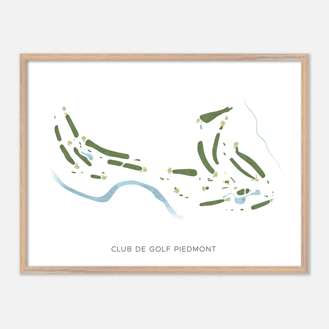 Print of Club de Golf Piedmont Modern Map