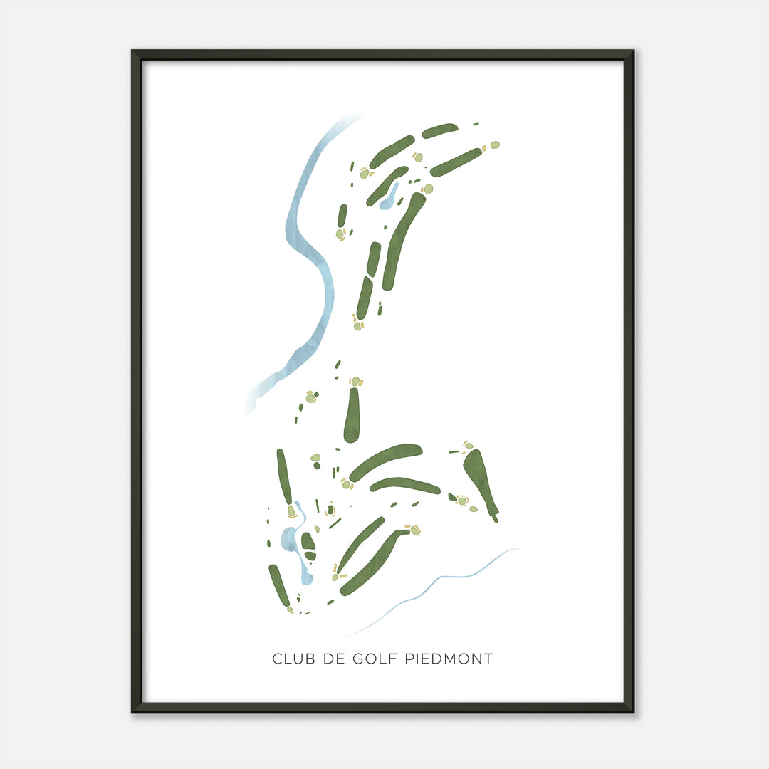 Print of Club de Golf Piedmont Modern Map