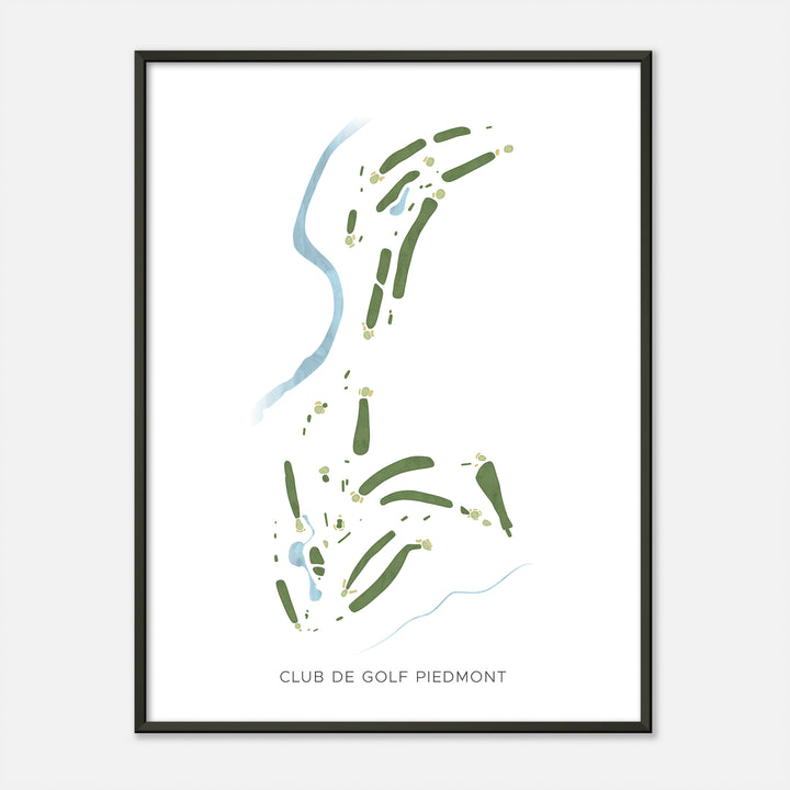 Print of Club de Golf Piedmont Modern Map