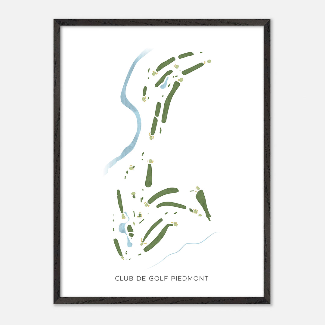 Print of Club de Golf Piedmont Modern Map