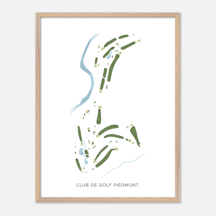Print of Club de Golf Piedmont Modern Map