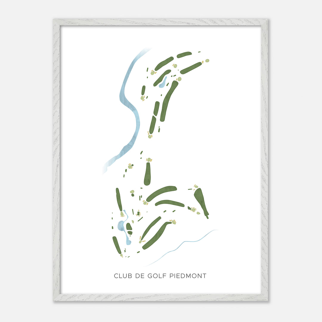Print of Club de Golf Piedmont Modern Map