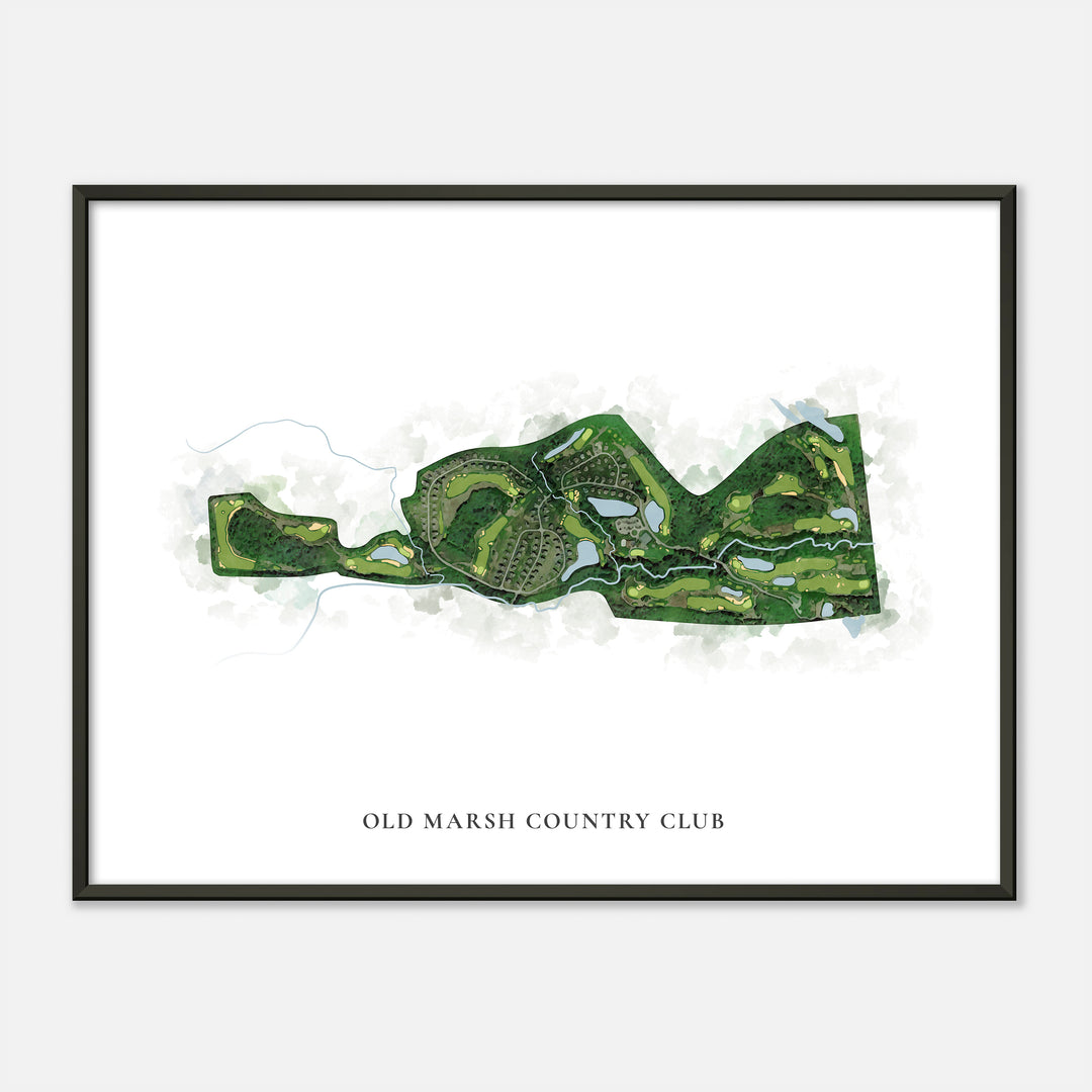 Print of Old Marsh Country Club Classic Map