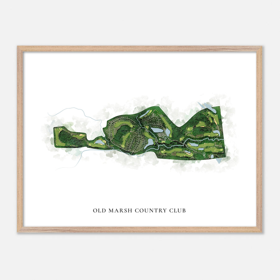 Print of Old Marsh Country Club Classic Map