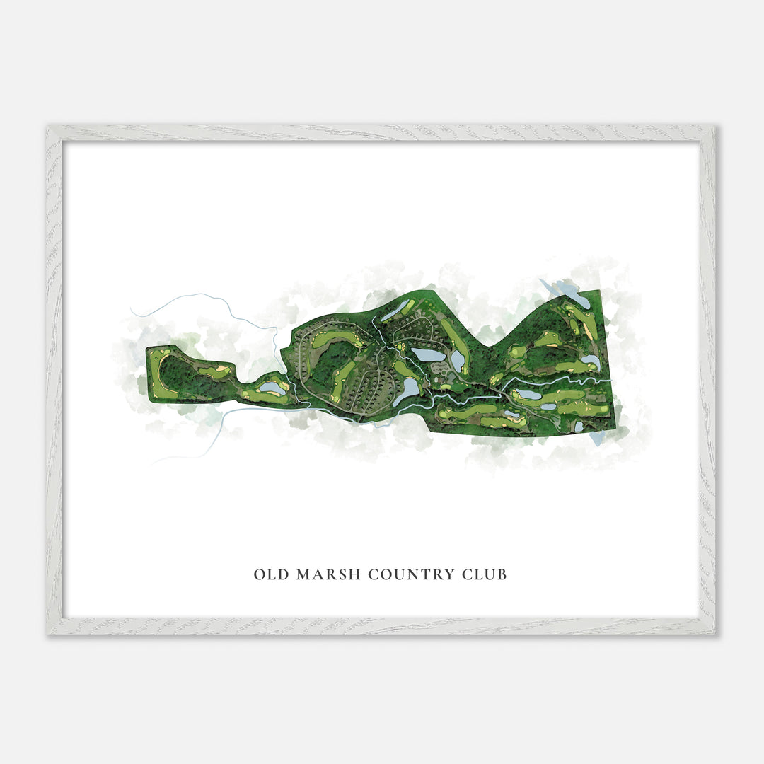 Print of Old Marsh Country Club Classic Map