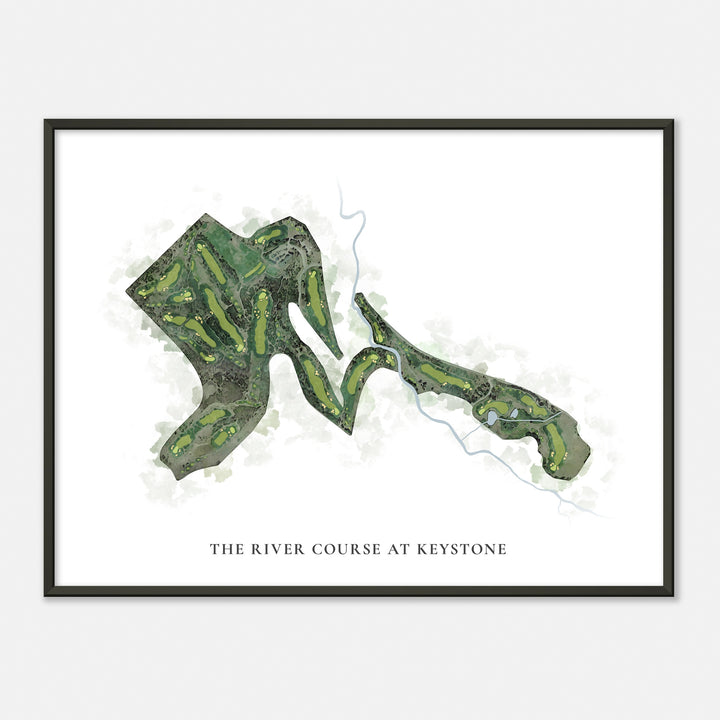 Print of The River Course At Keystone Classic Map