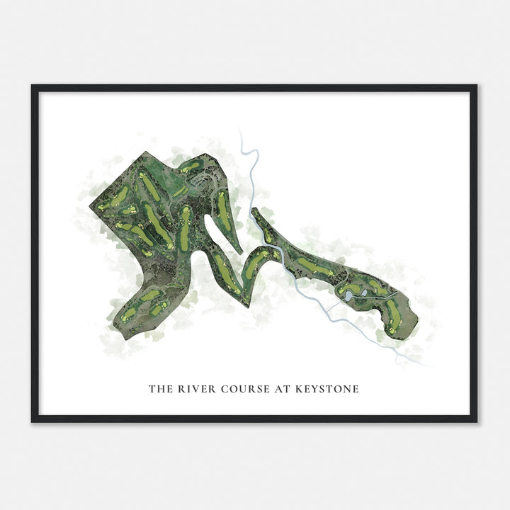 Print of The River Course At Keystone Classic Map