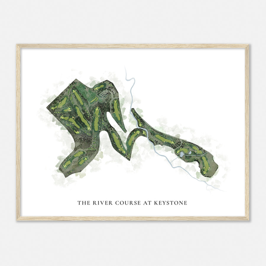 Print of The River Course At Keystone Classic Map